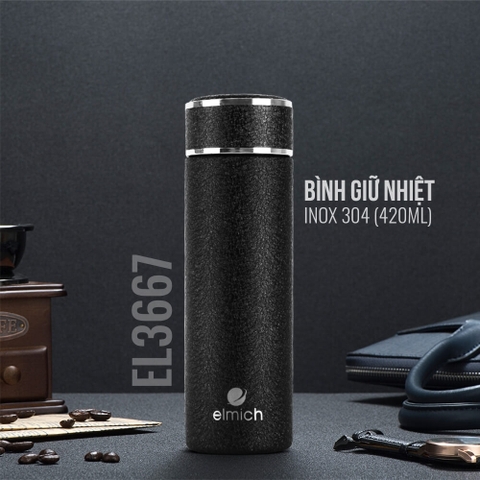 Bình giữ nhiệt Elmich inox 304 420ml EL3667