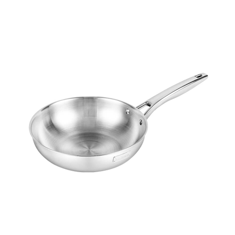 Chảo nguyên khối sâu lòng inox 304 cao cấp Trimax EL-3846MOL size 26,28cm