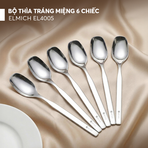 Bộ thìa tráng miệng 6 chiếc Elmich EL4005