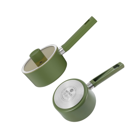 Bộ nồi chống dính Ceramic Elmich Olive EL5233OV04 quánh 16, nồi 20,24, chảo 26cm