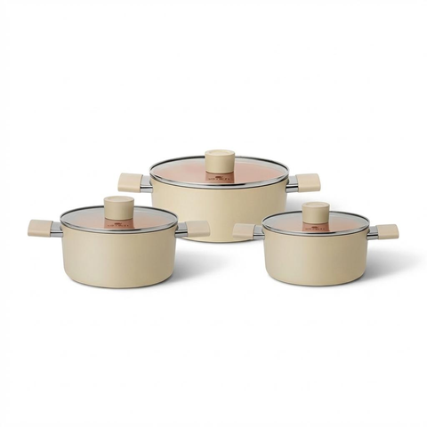 Bộ nồi chống dính Ceramic Elmich EL5240 Size 18,20,24cm