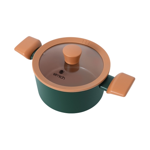 Bộ nồi chống dính Ceramic Elmich Harmony EL5246PT01 Size 18, 20, 24cm