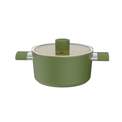 Nồi phủ sứ an toàn Elmich Olive EL-5523OV size 18, 20, 24 cm