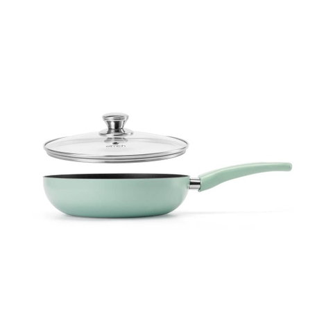 Chảo sâu lòng chống dính có vung kính Elmich EL-5913GY size 20, 26, 28 cm