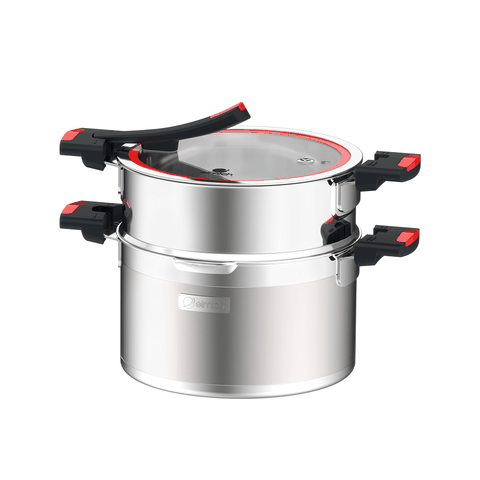 Bộ nồi Inox liền khối Elmich Milano EL-8091 size 16, 20, nồi hấp 22cm