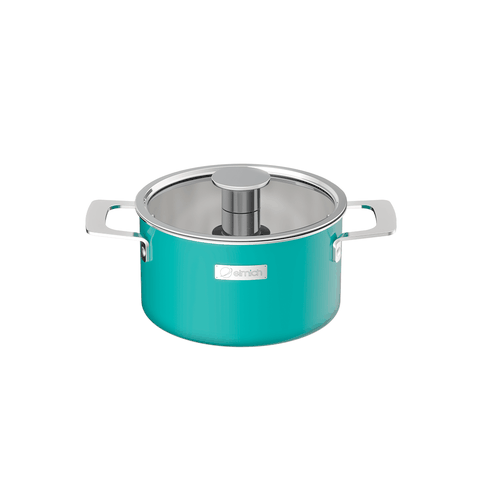 Bộ nồi Inox liền khối Elmich Hera size 16,18,22 chảo full induction 26cm