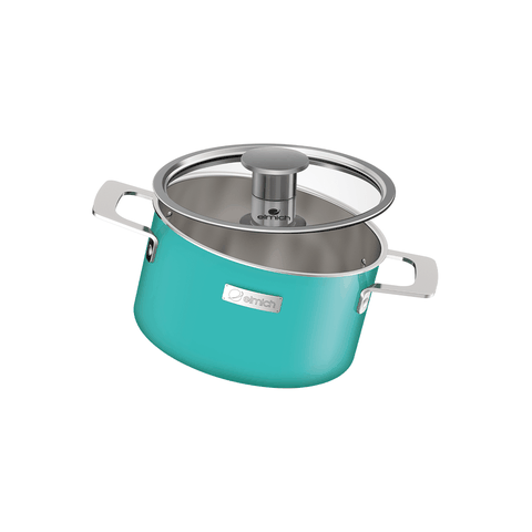 Bộ nồi Inox liền khối Elmich Hera size 16,18,22 chảo full induction 26cm