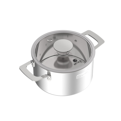 Bộ nồi Inox liền khối Elmich Hera EL-8138IN size 16, 18, 22 chảo chống dính full induction 26cm