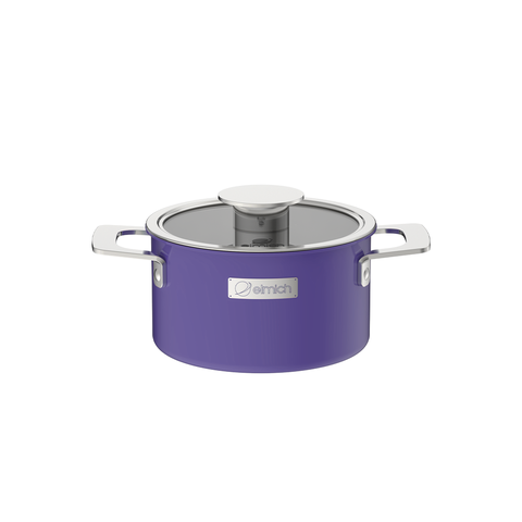 Nồi inox liền khối Elmich Hera - Tím