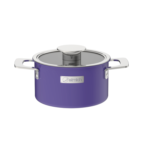 Bộ nồi Inox liền khối Elmich Hera EL-8197 size 18,nồi hấp 22,chảo 26cm