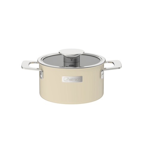 Nồi inox liền khối Elmich Hera - Vàng Kem