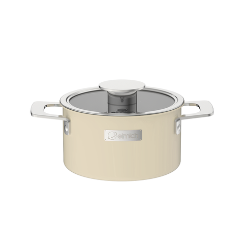 Nồi inox liền khối Elmich Hera - Vàng Kem
