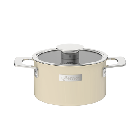 Nồi inox liền khối Elmich Hera - Vàng Kem