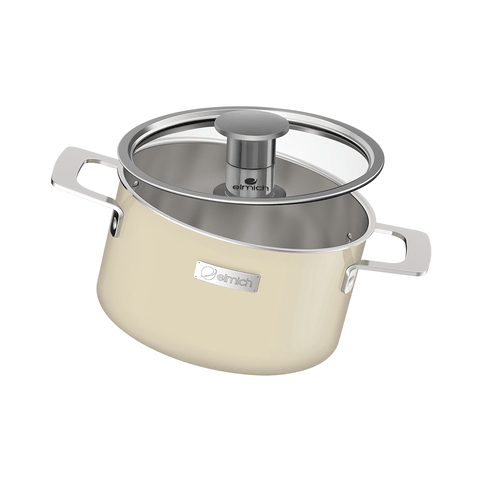 Bộ nồi inox liền khối Elmich Hera Size 18, 22 chảo 26cm