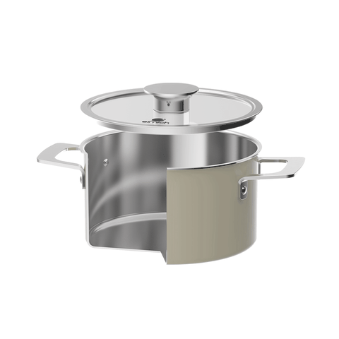 Bộ nồi Inox liền khối Elmich Hera size 18, nối hấp 22 chảo 20, chảo 26cm