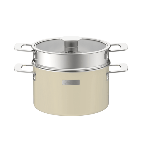Bộ nồi Inox liền khối Elmich Hera size 18, nối hấp 22 chảo 20, chảo 26cm