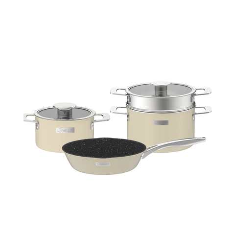 Bộ nồi Inox liền khối Elmich Hera EL-8237 size 18,nồi hấp 22,chảo 26cm