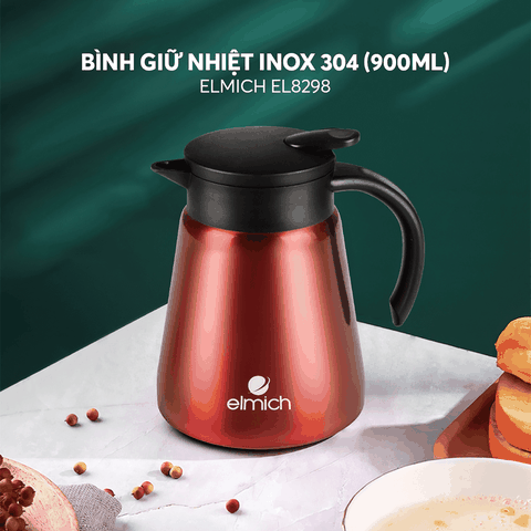 Bình giữ nhiệt gia đình inox 304 Elmich EL8298 dung tích 900ml
