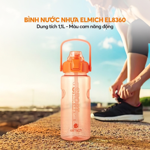 Bình nước nhựa Elmich EL8360 dung tích 1.1L