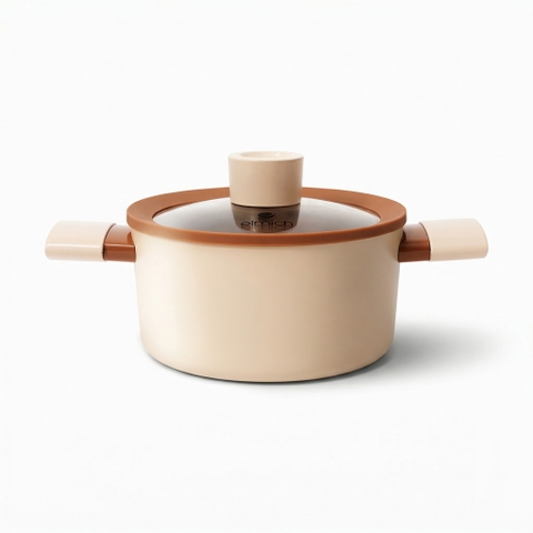 Nồi chống dính Ceramic Elmich Mocha EL5539MC 18, 20, 24cm