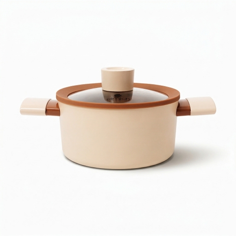 Nồi chống dính Ceramic Elmich Mocha EL5539MC 18, 20, 24cm