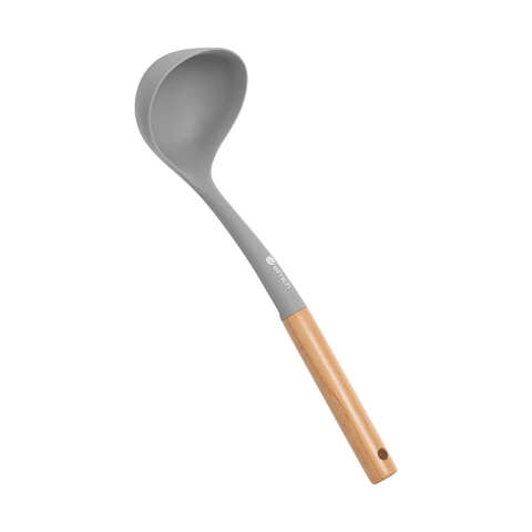 Muôi canh silicone cán gỗ Elmich Daily