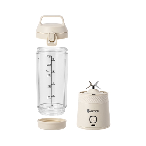 Máy xay sinh tố cầm tay chạy pin Elmich Daily BLE1565 dung tích 500ml