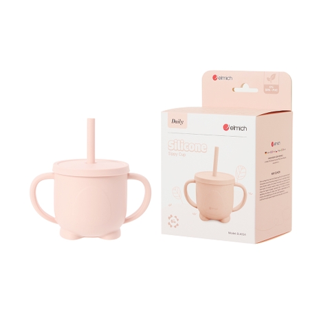Cốc uống nước trẻ em platinum silicone Elmich Daily EL4034