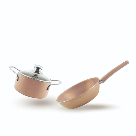 Bộ nồi chảo nhôm chống dính cao cấp EDA 1026 nồi 20,chảo 26cm