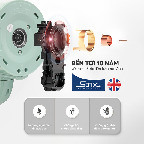 Ấm siêu tốc 1.8L Elmich KEE-9141WG