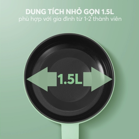 Nồi điện mini đa năng 1.5L MPE 9121