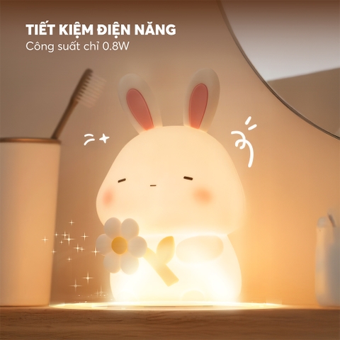 Đèn ngủ cảm ứng thỏ con Elmich NLE0738