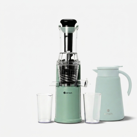 COMBO Máy ép chậm Elmich JEE-8723 & Bình giữ nhiệt gia đình  EL8356 dung tích 1L