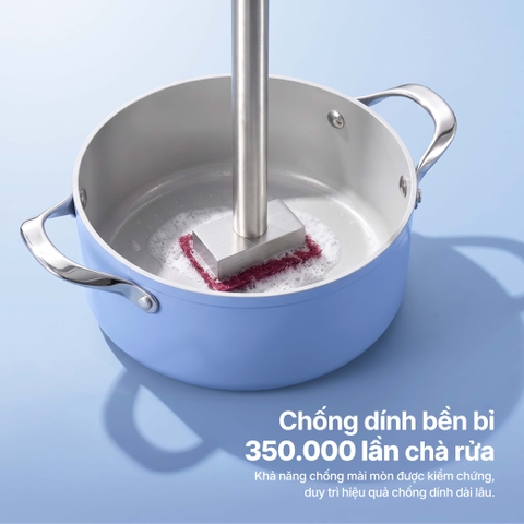 Bộ nồi Ceramic Elmich Premium Zen Quánh 16cm, nồi 18, 20, 24cm
