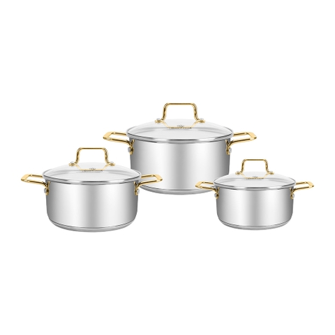 Bộ nồi inox Smartcook SM3105IN03 size 16,20,24cm