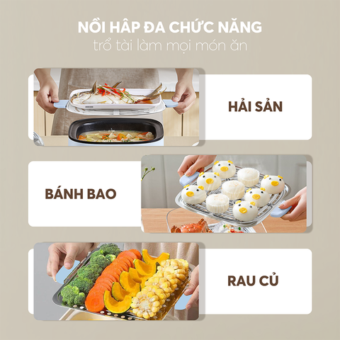 Nồi lẩu hấp 2 tầng Elmich STE-9098