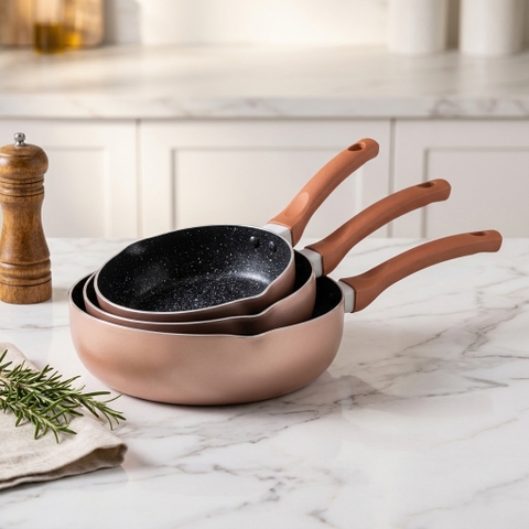 Chảo chống dính vân đá 3D Size 20-24-26-28cm