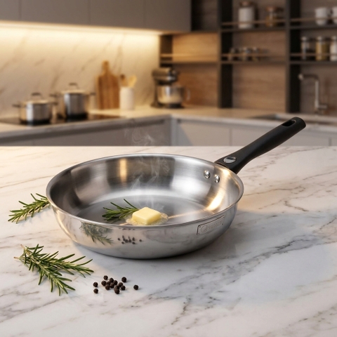 Chảo cạn inox nguyên khối Elmich Basic EL-2840IN20 size 20