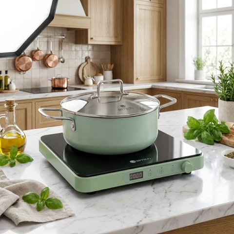 Combo Bếp điện từ + Nồi lẩu Ceramic