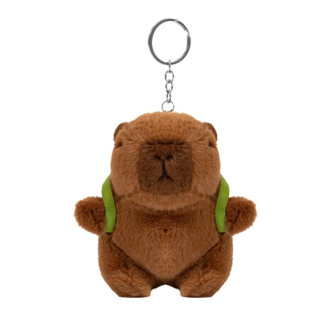 Móc khóa hình Capybara đeo balo bơ Elmich