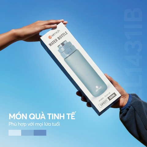 Bình nước Tritan Elmich EL1431IB  dung tích 880ml