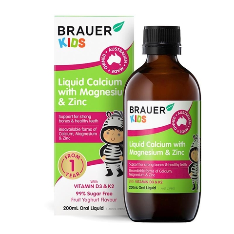 Brauer Calcium with Magnesium & Zinc 200ml (Brauer Kids Liquid)