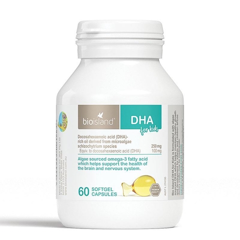 DHA Trẻ Em Bio Island DHA Kids 60 Capsules