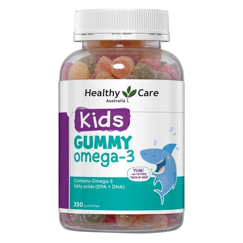 Kẹo Dẻo DHA & Omega 3 Cho Trẻ Healthy Care Kids Gummy Omega 3 250 Pastilles