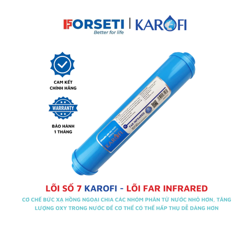 Lõi số 7 Karofi - Lõi hồng ngoại xa Far Infrared giúp phân tách phân tử nước thành các phân tử nhỏ hơn