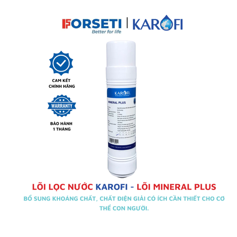 Lõi lọc nước Karofi chính hãng- MINERAL PLUS đúc cắm nhanh dùng cho máy lọc nước Karofi D528, D66s, X18…