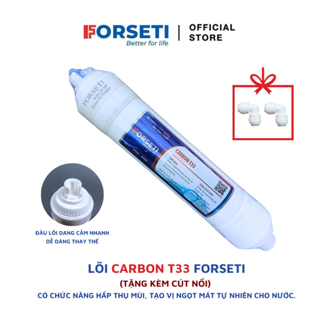 Lõi lọc chức năng Forseti Carbon T33 - Tạo vị ngọt cho nước