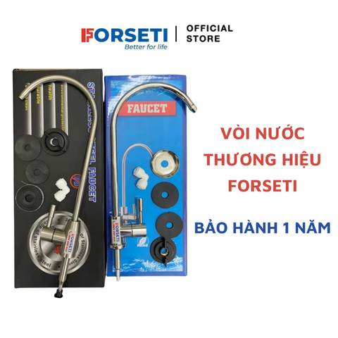 Vòi nối nhanh lấy nước RO inox 304 forseti - BẢO HÀNH 1 NĂM kèm cút nối cho máy karofi, Korihome, Kangaroo....