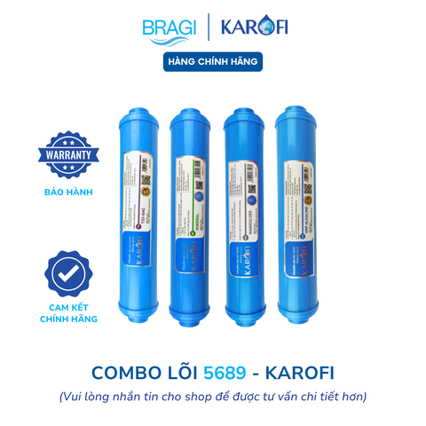 Combo 4 lõi lọc nước Karofi 5689 (T33, Min, ORP, Nano)