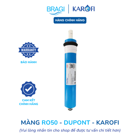 Màng RO Karofi - Lõi số 4 - Màng RO 50GPD Dupont Karofi (Hàng có tem bảo hành Karofi)